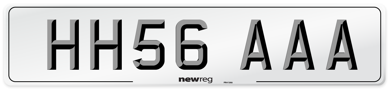 HH56 AAA Number Plate from New Reg